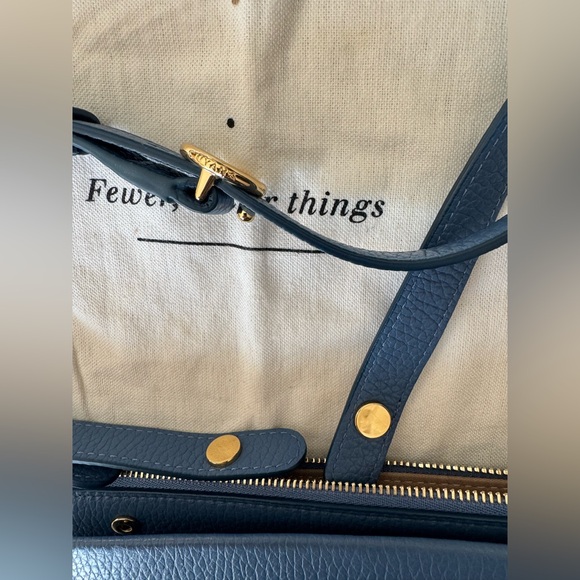 Like NEW Cuyana System Phone Wallet + Strap in Sky Blue Pebbled Leather - Picture 6 of 11